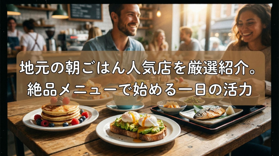 地元の朝ごはん人気店を厳選紹介。絶品メニューで始める一日の活力