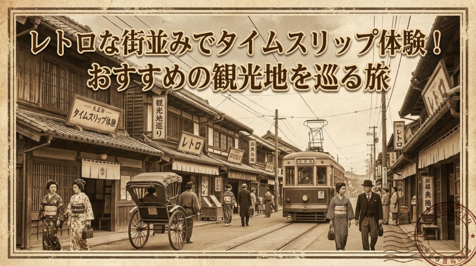 レトロな街並みでタイムスリップ体験！おすすめの観光地を巡る旅