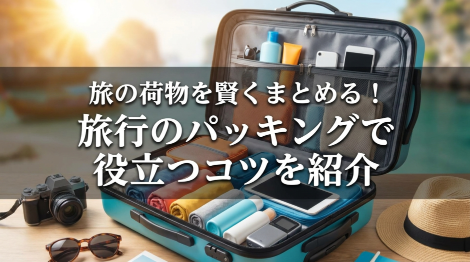 旅の荷物を賢くまとめる！旅行のパッキングで役立つコツを紹介