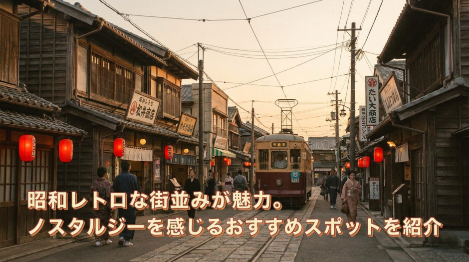 昭和レトロな街並みが魅力。ノスタルジーを感じるおすすめスポットを紹介