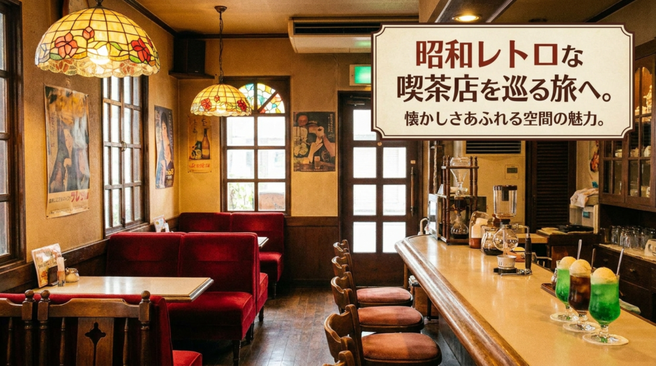 昭和レトロな喫茶店を巡る旅へ。懐かしさあふれる空間の魅力。