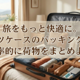 旅をもっと快適に。スーツケースのパッキング術で効率的に荷物をまとめよう