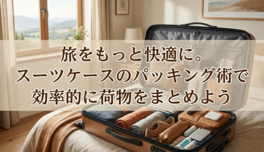 旅をもっと快適に。スーツケースのパッキング術で効率的に荷物をまとめよう