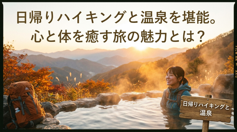 日帰りハイキングと温泉を堪能。心と体を癒す旅の魅力とは？