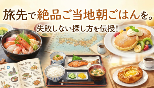 旅先で絶品ご当地朝ごはんを。失敗しない探し方を伝授！