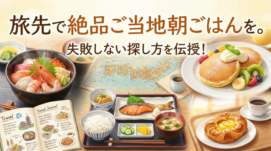 旅先で絶品ご当地朝ごはんを。失敗しない探し方を伝授！