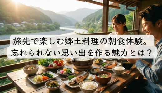 旅先で楽しむ郷土料理の朝食体験。忘れられない思い出を作る魅力とは？