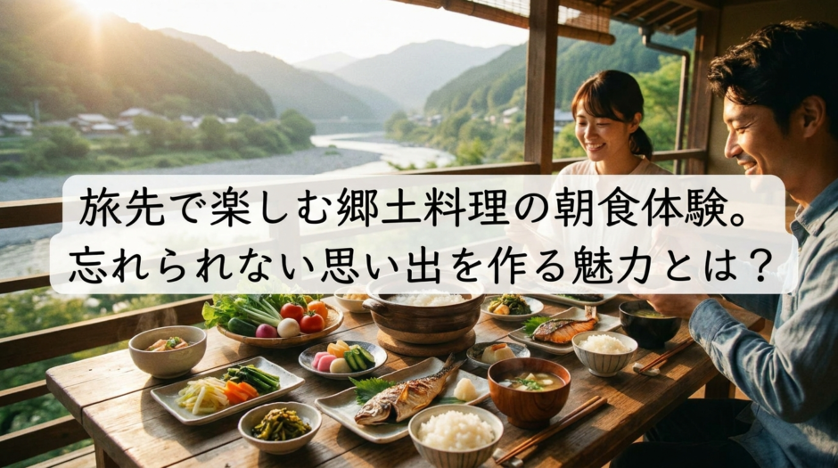 旅先で楽しむ郷土料理の朝食体験。忘れられない思い出を作る魅力とは？