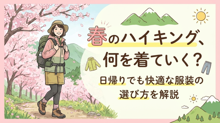 春のハイキング、何を着ていく？日帰りでも快適な服装の選び方を解説