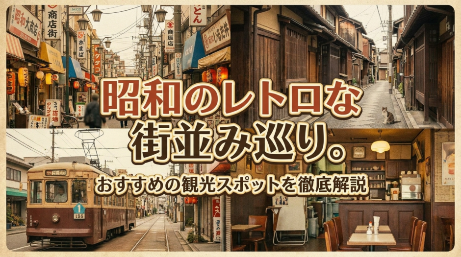 昭和のレトロな街並み巡り。おすすめの観光スポットを徹底解説