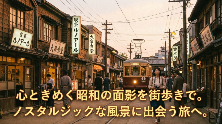 心ときめく昭和の面影を街歩きで。ノスタルジックな風景に出会う旅へ。