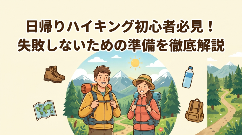 日帰りハイキング初心者必見！失敗しないための準備を徹底解説