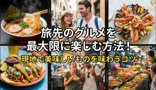 旅先のグルメを最大限に楽しむ方法！現地で美味しいものを味わうコツ