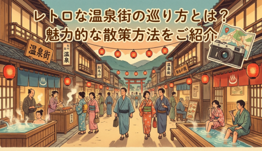 レトロな温泉街の巡り方とは？魅力的な散策方法をご紹介