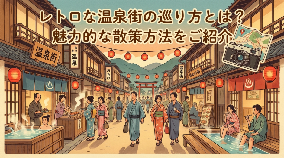 レトロな温泉街の巡り方とは？魅力的な散策方法をご紹介