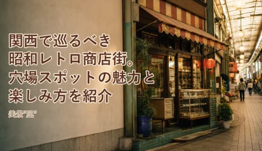 関西で巡るべき昭和レトロ商店街。穴場スポットの魅力と楽しみ方を紹介
